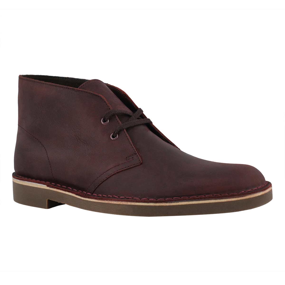 Mns Bushacre 2 wine lthr desert boot