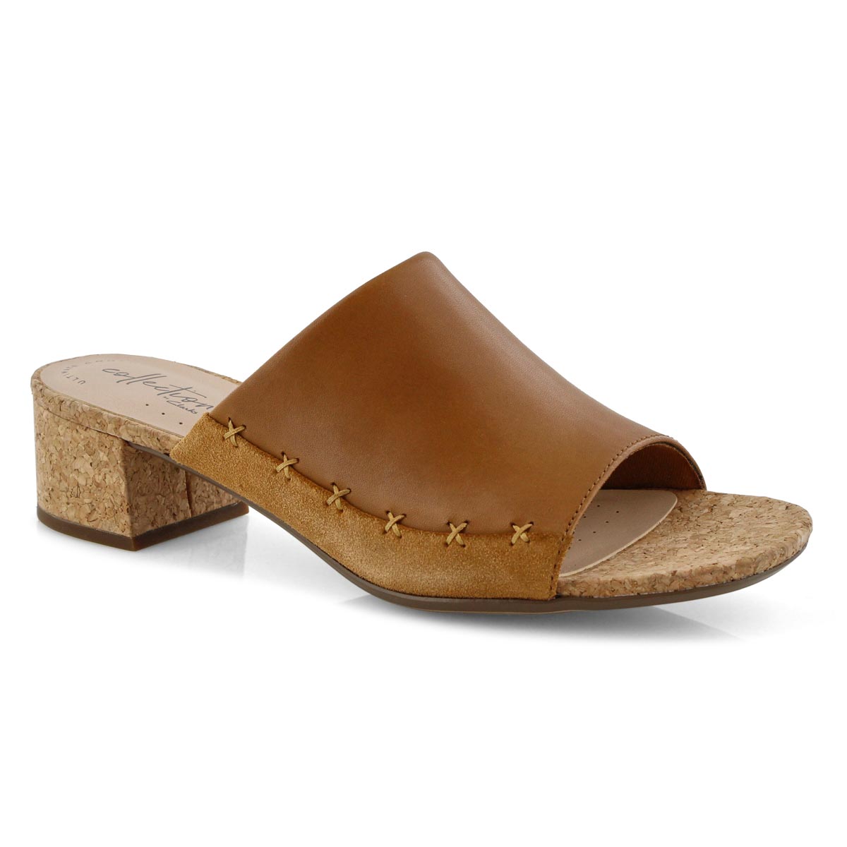 Lds Elisa Abby tan dress slide sandal
