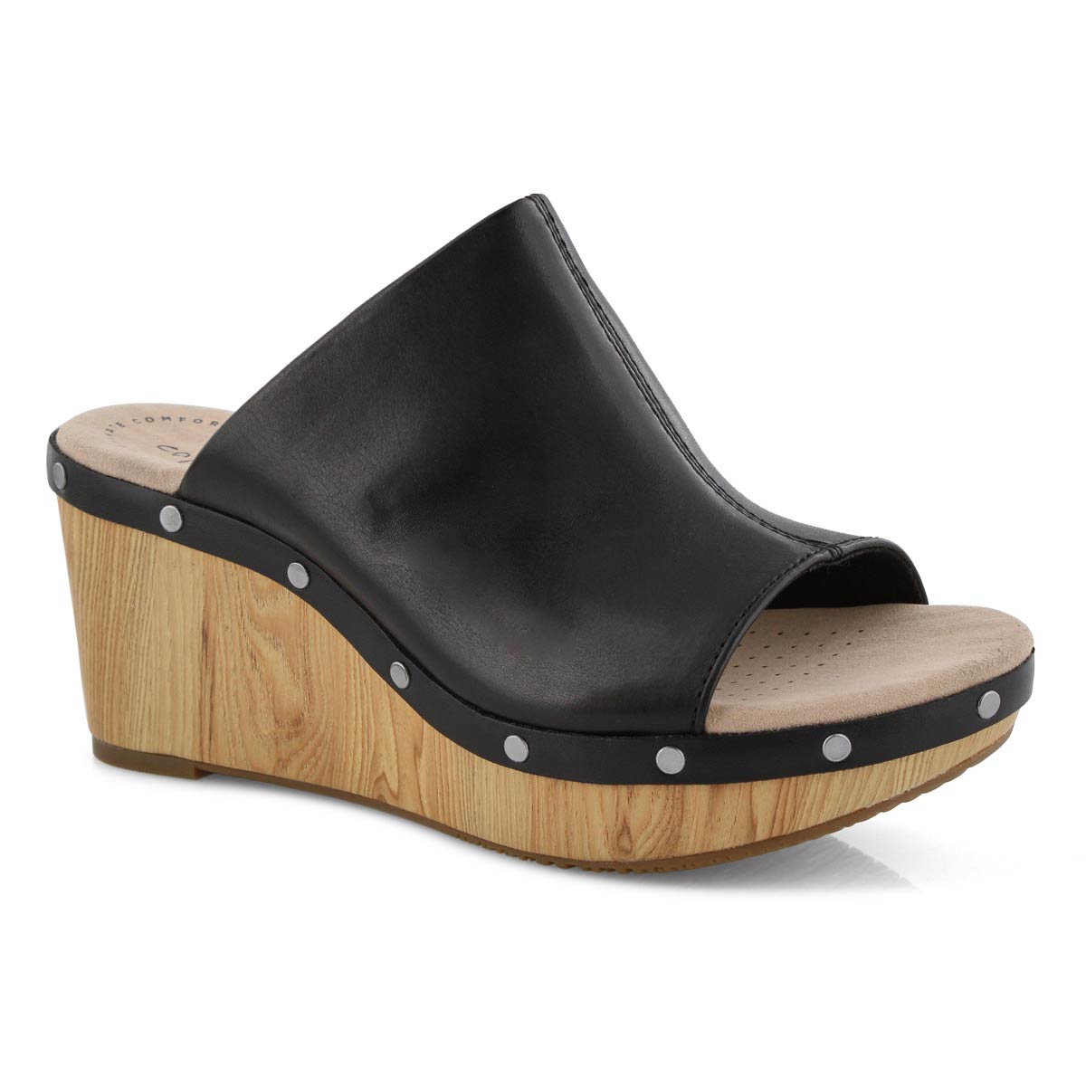 Lds Annadel Molly black wedge sandal