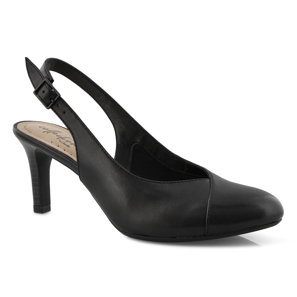 Lds Dancer Mix blk sling back heel