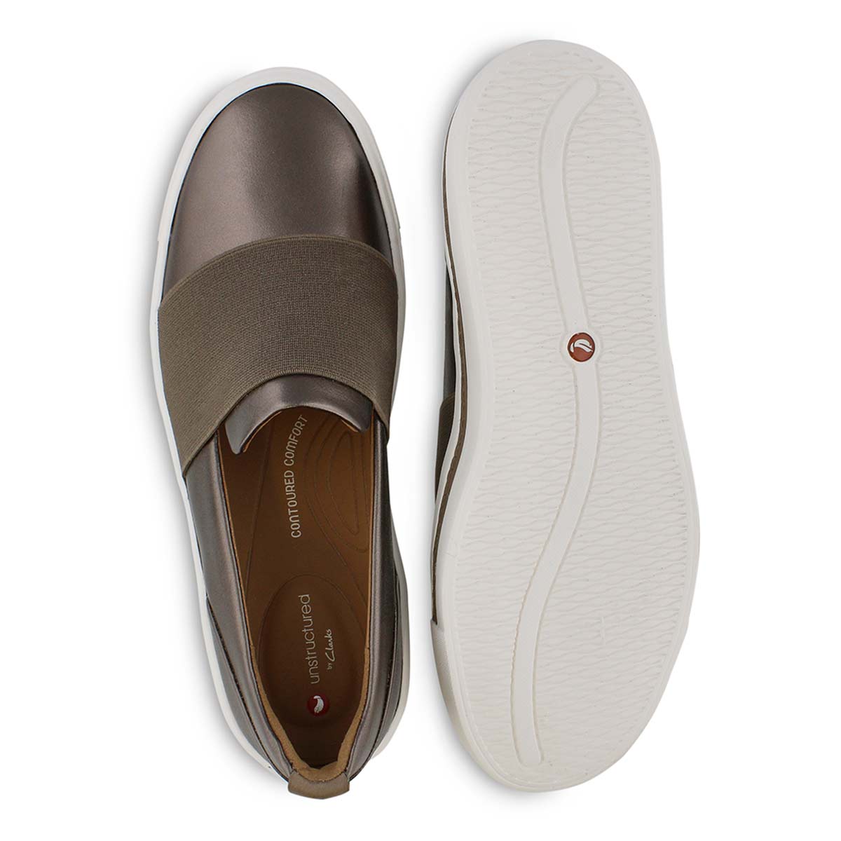 clarks un maui step slip on trainers