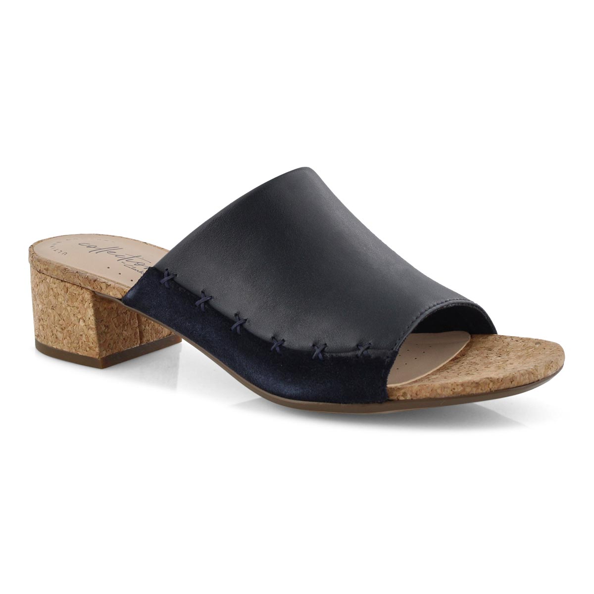 Lds Elisa Abby navy dress slide sandal