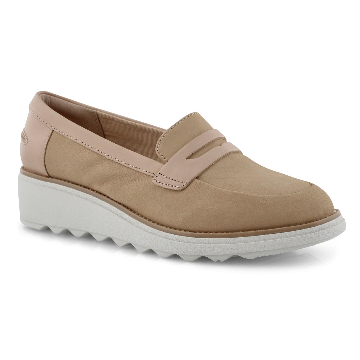 Lds Sharon Ranch nude wedge loafer