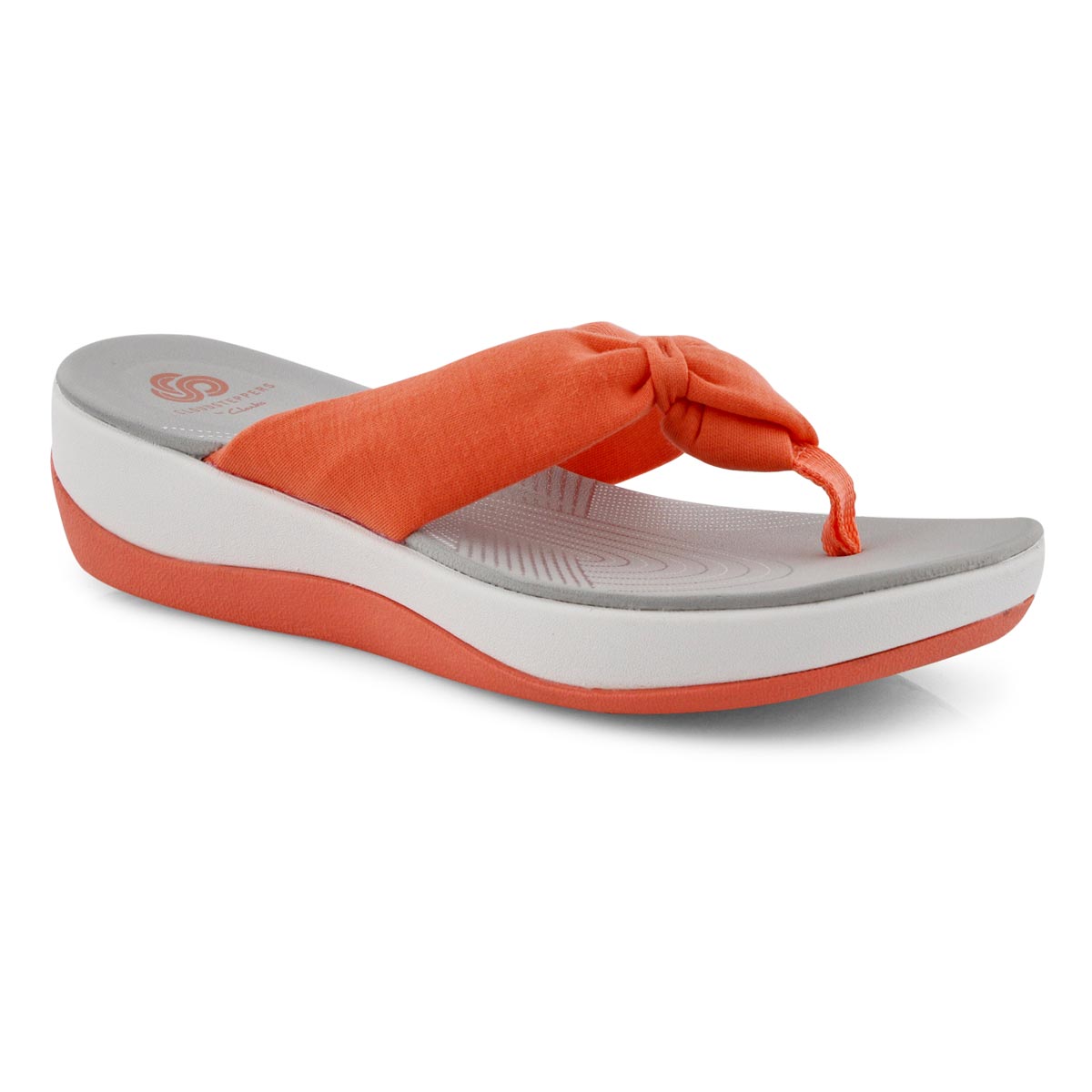 Lds Arla Glison coral thong wedge sandal