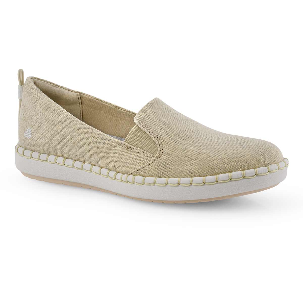 Lds Step Glow Slip sft gld casual loafer