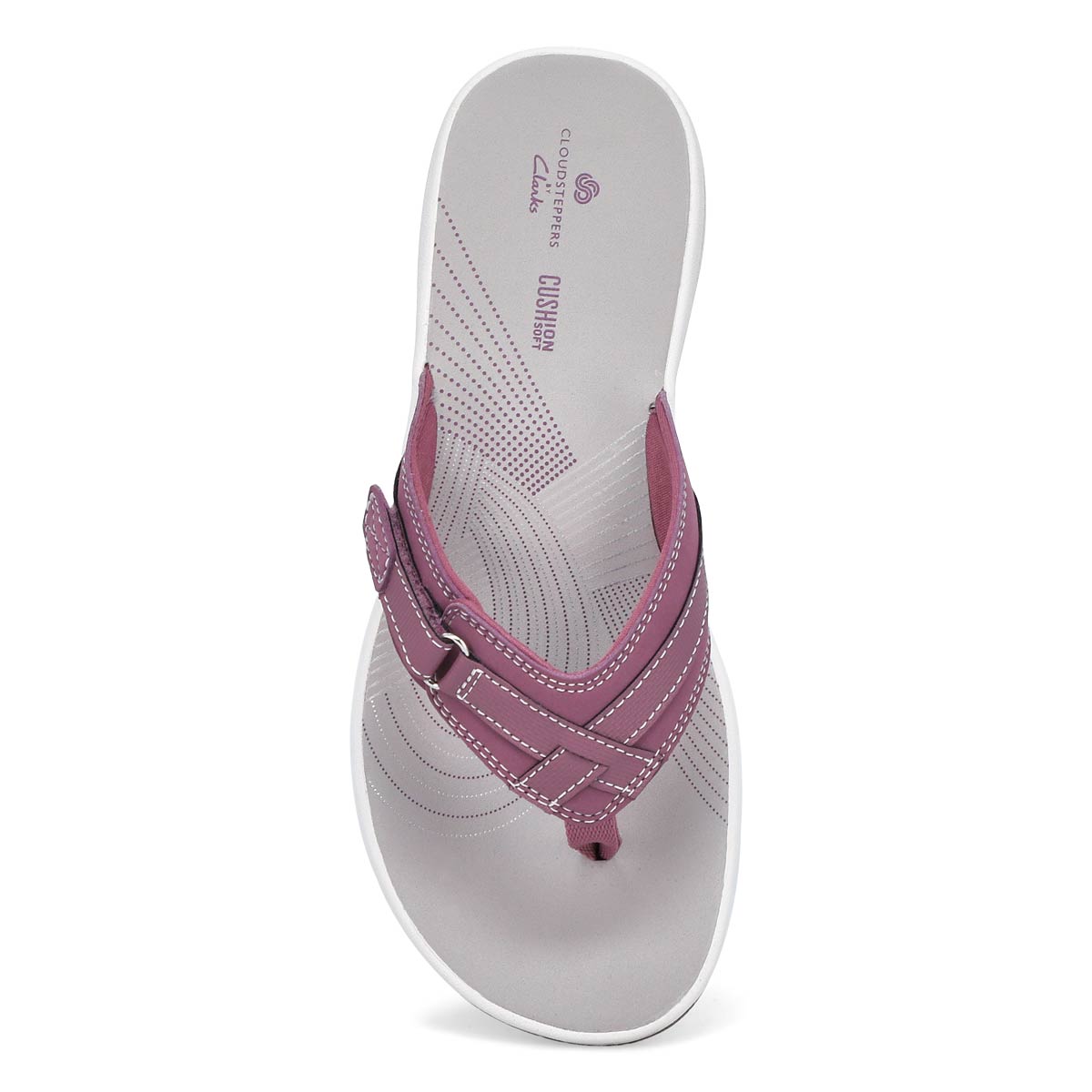Clarks Women's Breeze Sea Thong Sandal - Whit | SoftMoc.com