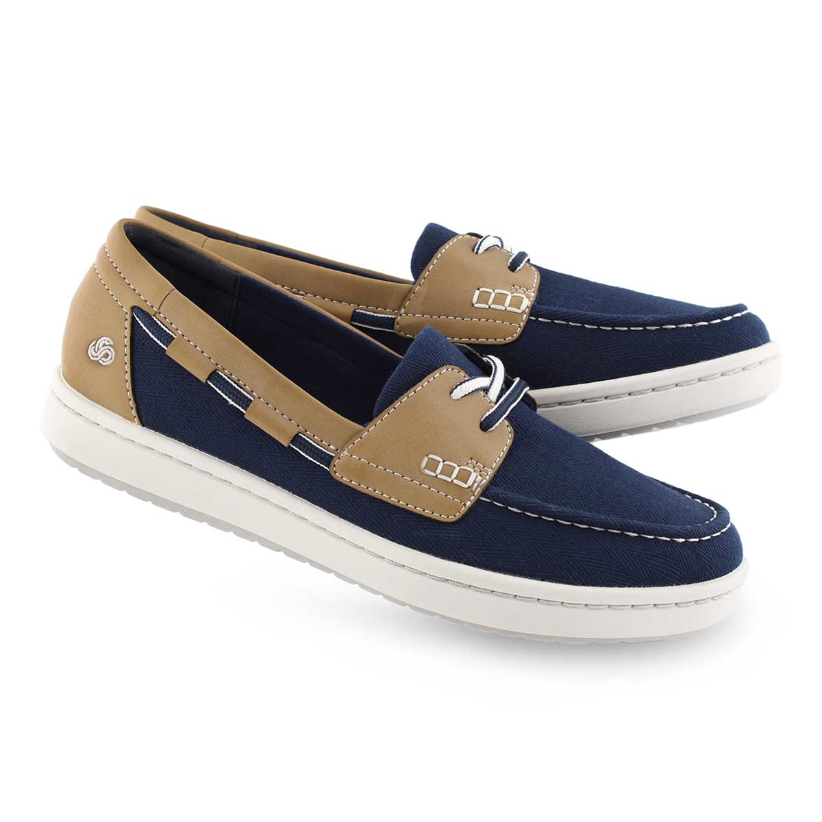 Lds Step Glow Lite navy slip on shoe
