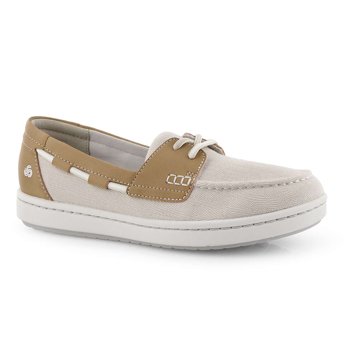 Lds Step Glow Lite off wht slip on shoe