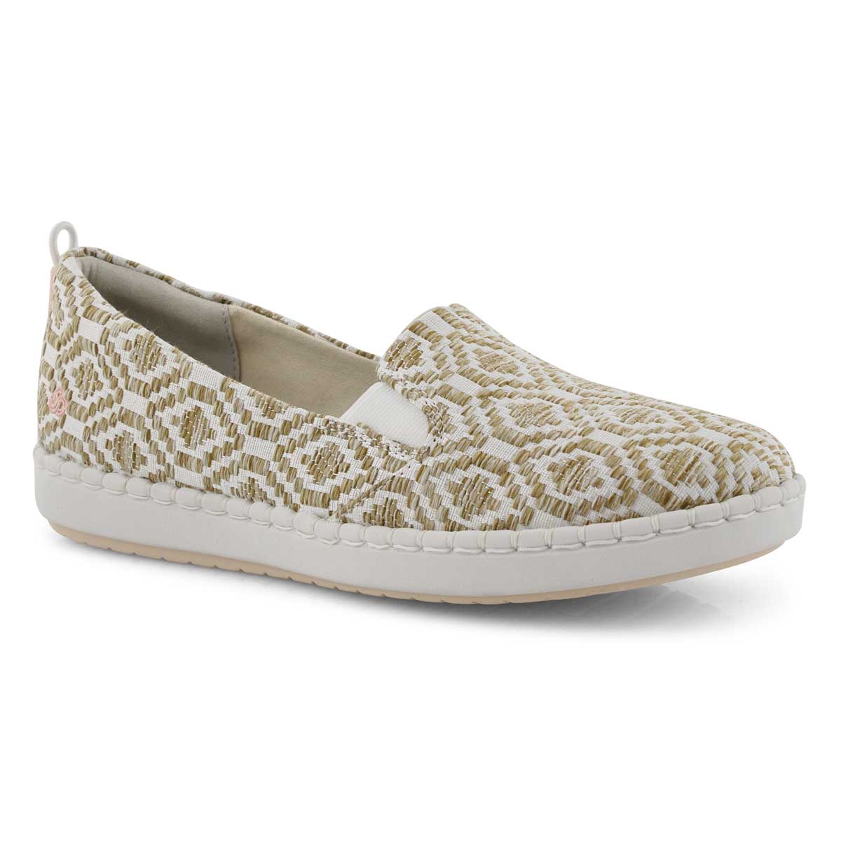 Lds Step Glow Slip nat/wht casual loafer