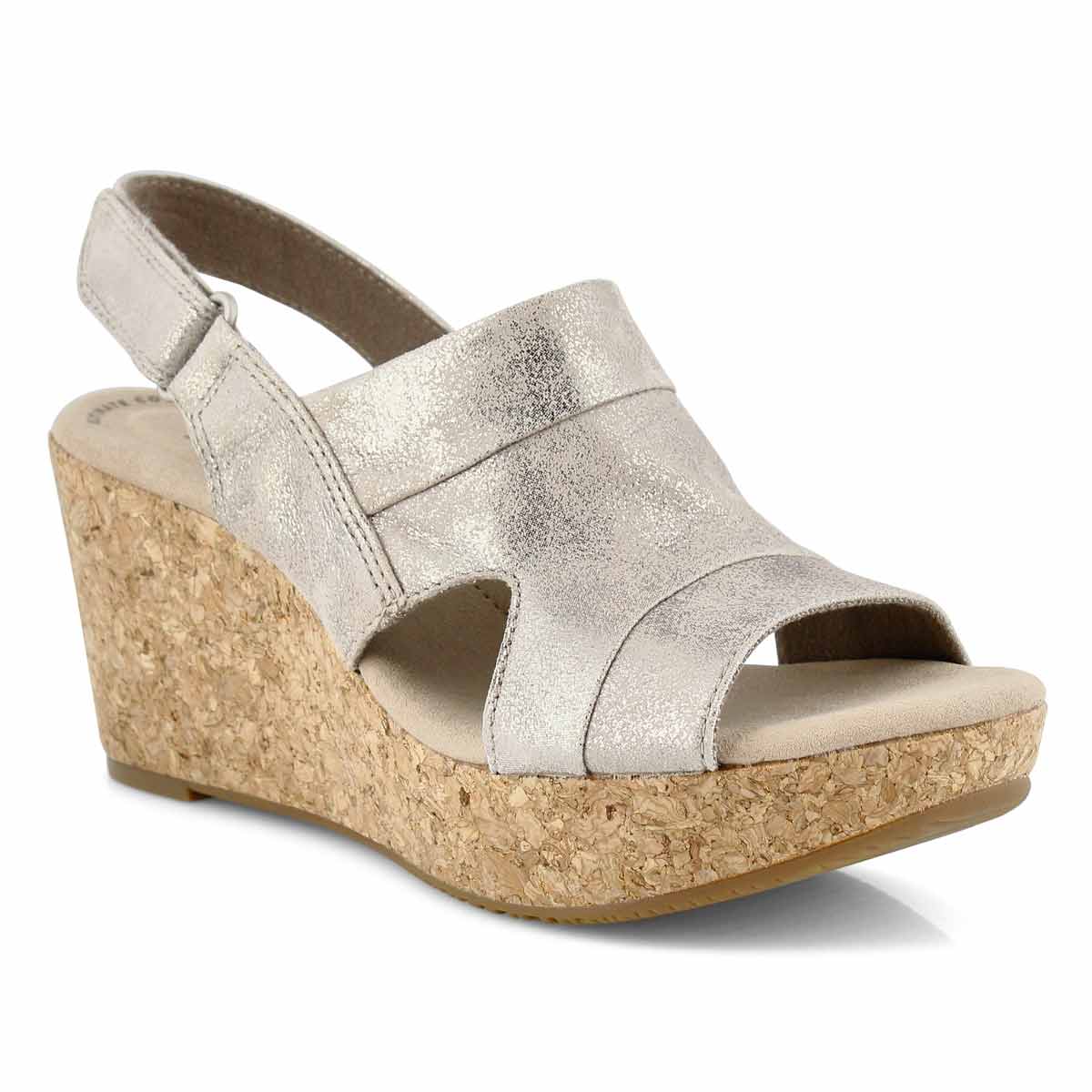 clarks annadel ivory women's platform wedge sandals