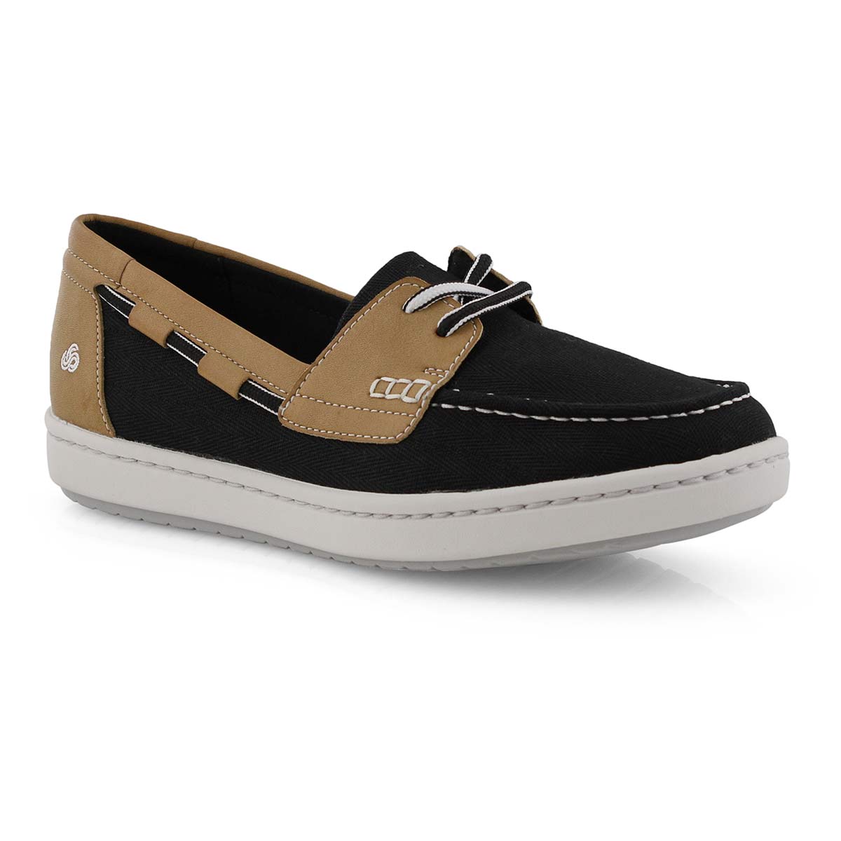 Lds Step Glow Lite black slip on shoe