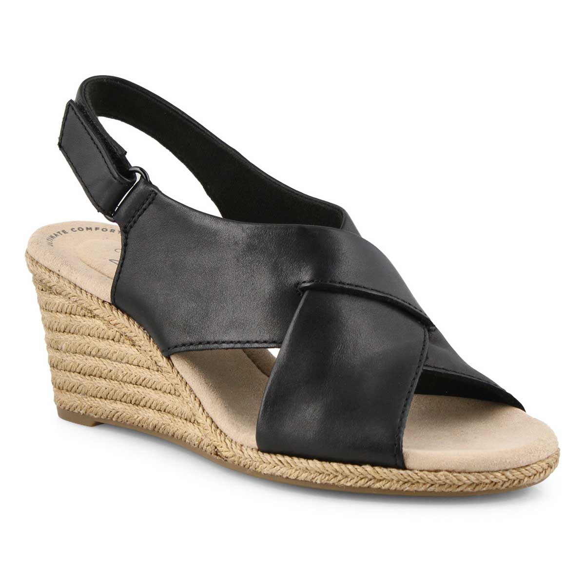 Lds Lafley Alaine black wedge sandal