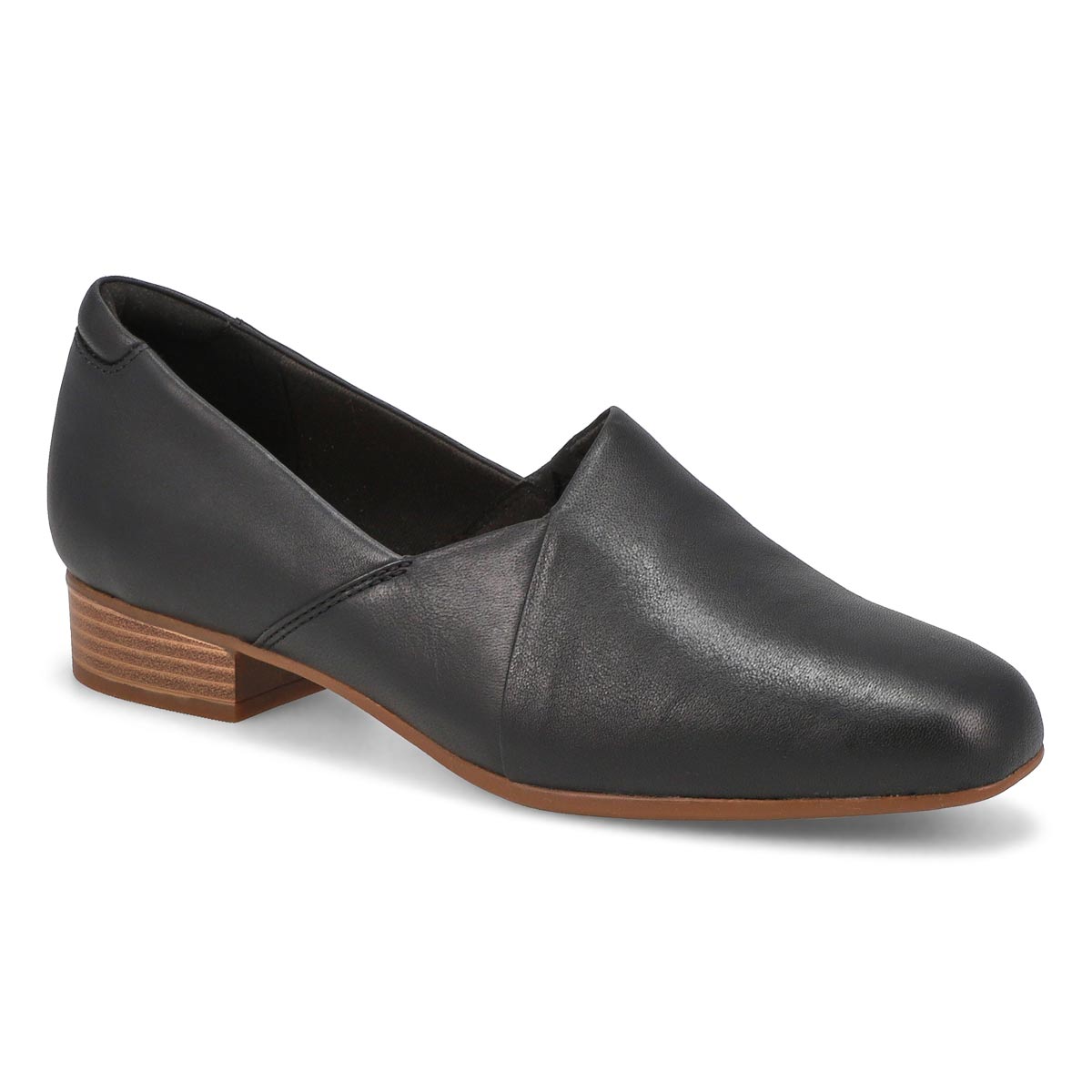 Lds Juliet Palm blk slip on dress heel