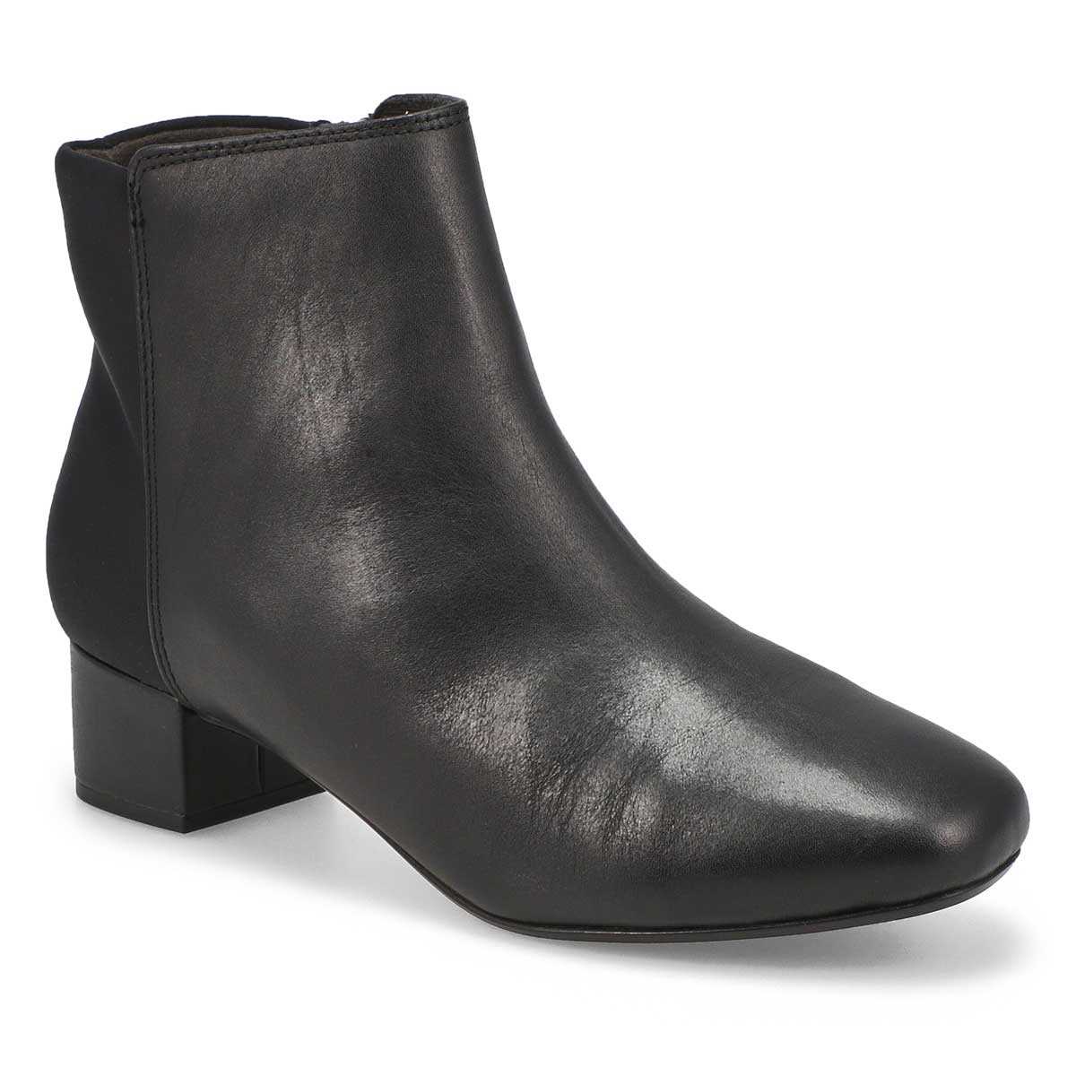 clarks womens black leather boots
