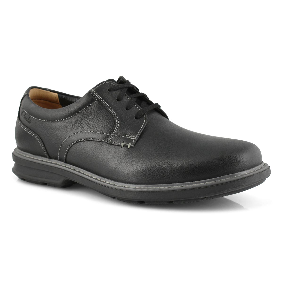 Mns Rendell Plain black casual oxford