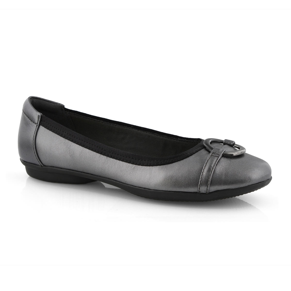Lds Gracelin Wind black metallic flat