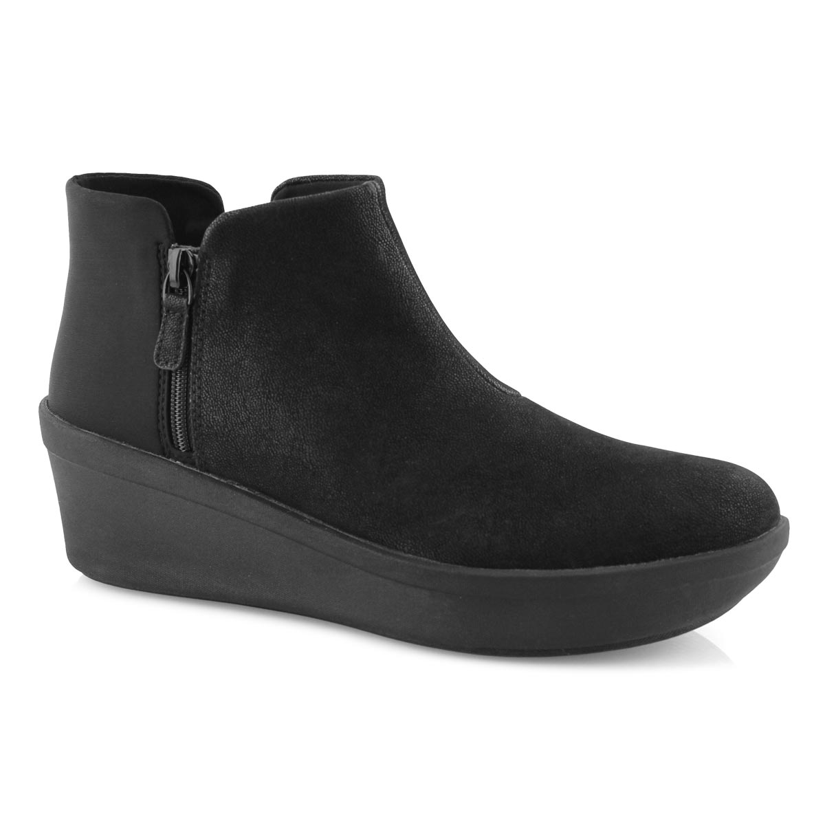 Lds Step Rose Up black slip on boot