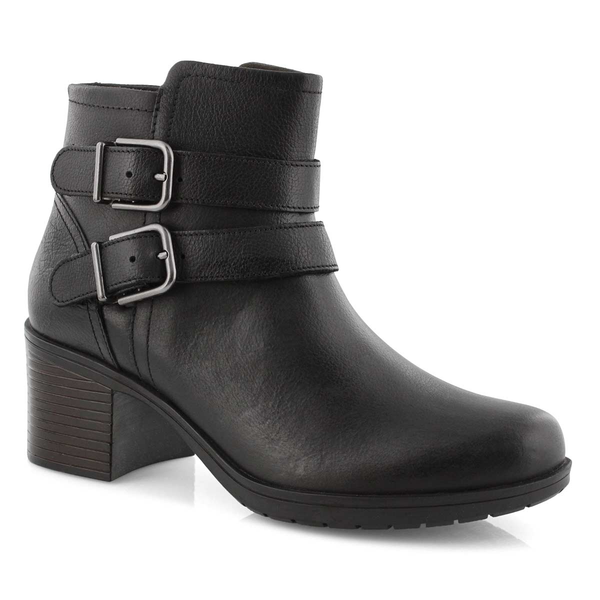 Lds Hollis Pearl black ankle boot