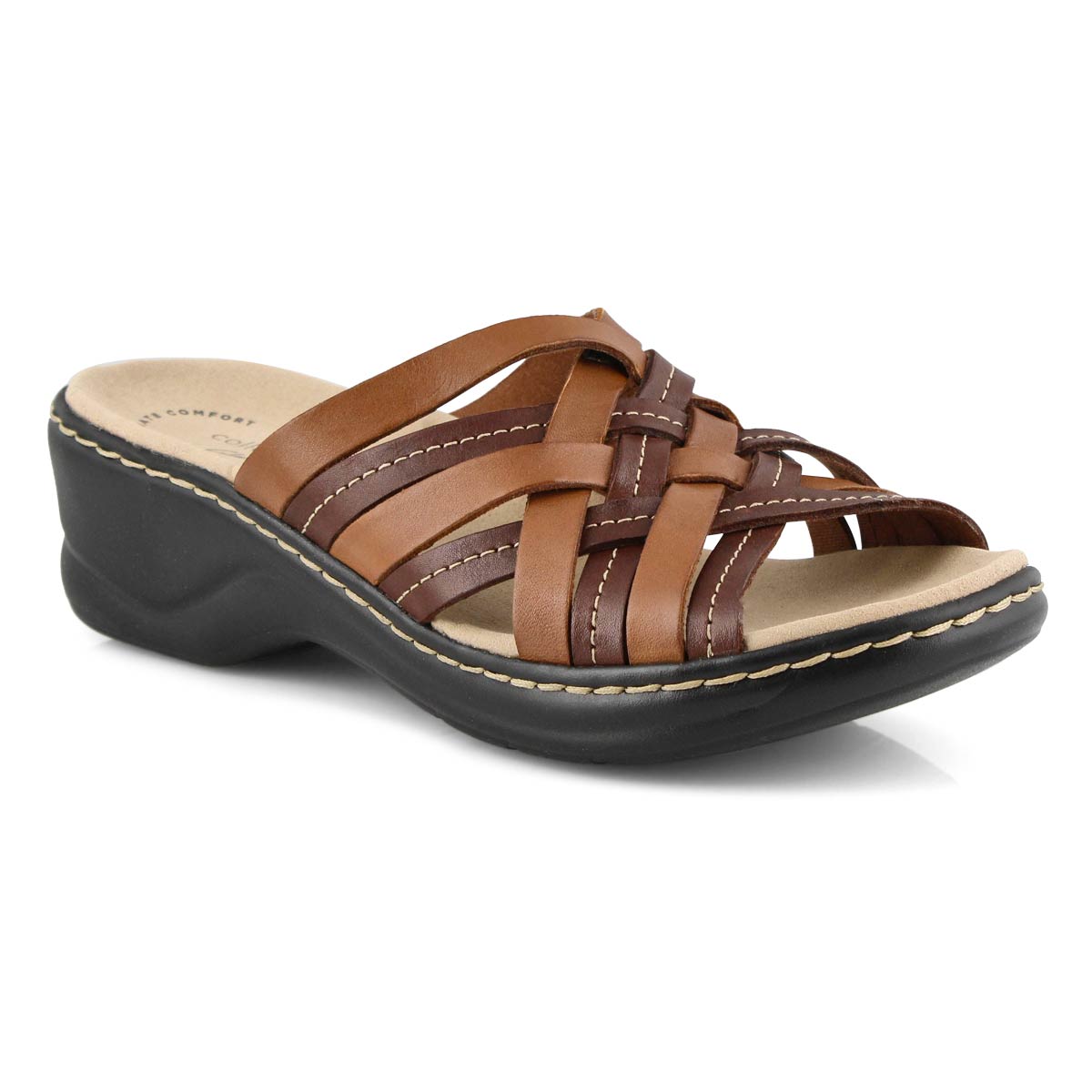 Lds Lexi Salina mahogany slides -wide