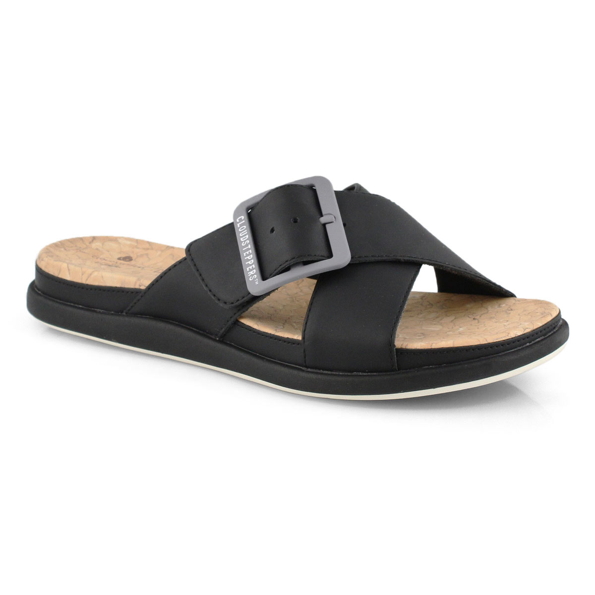 Lds Step June Shell black slip on sandal