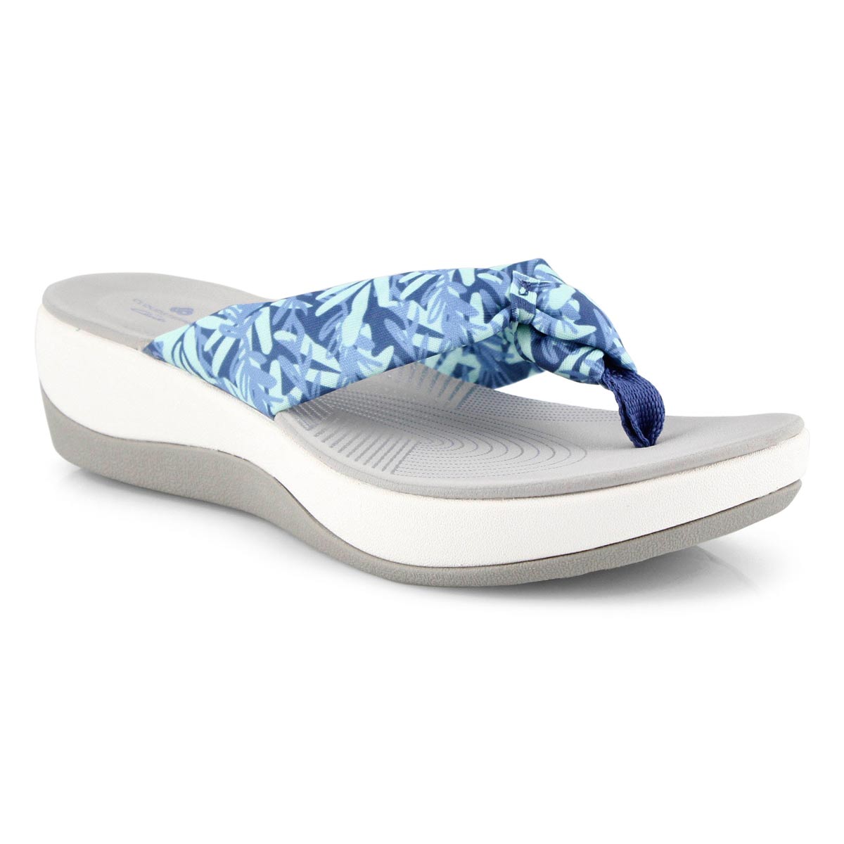 clarks flip flops with flowers