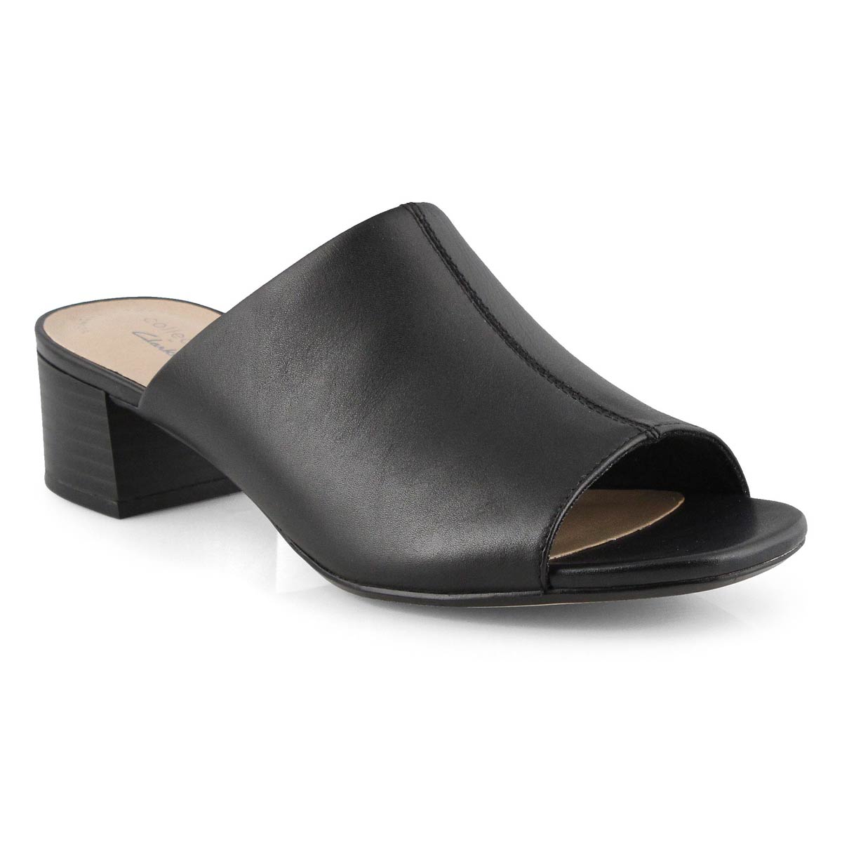 Lds Elisa Rose black dress slide sandal