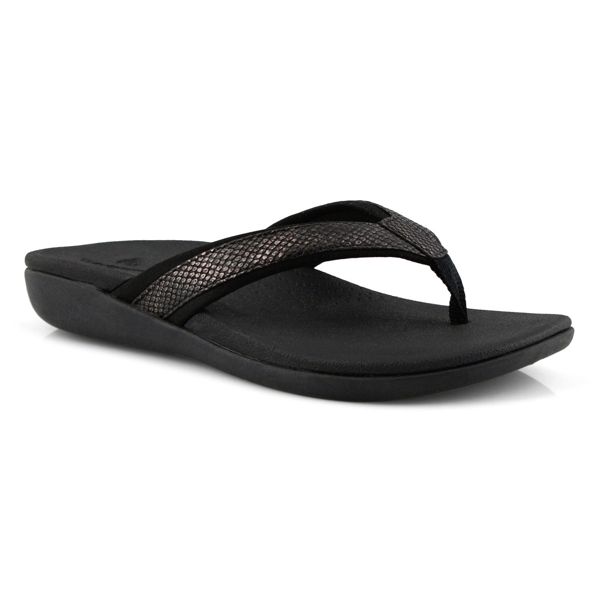 Lds Brio Sol black snake casual sandal