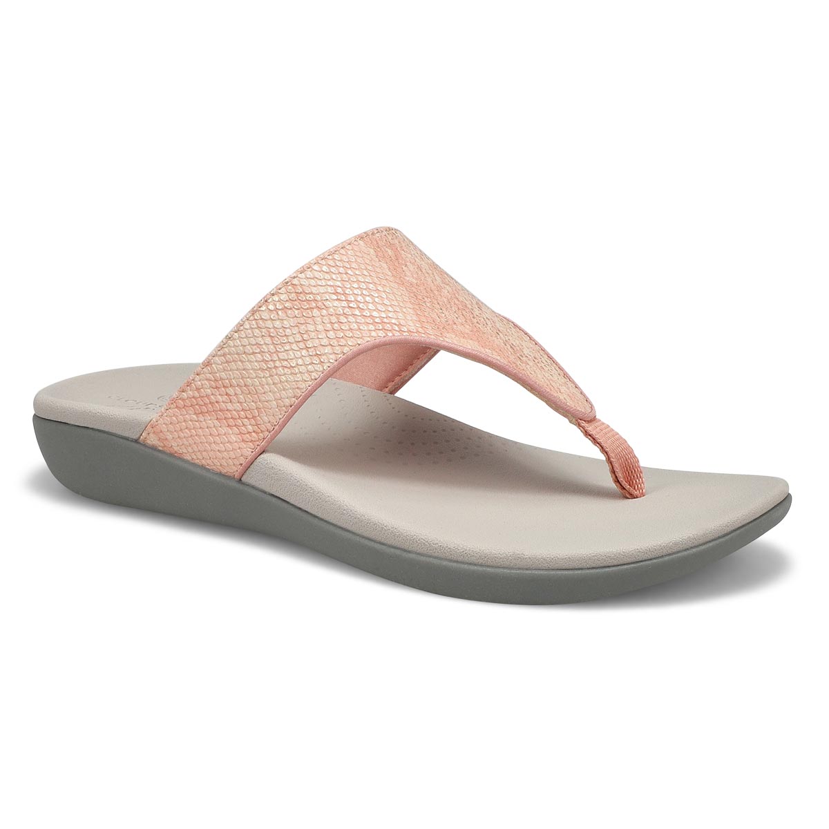 Lds Brio Vibe rse gld snake thong sandal