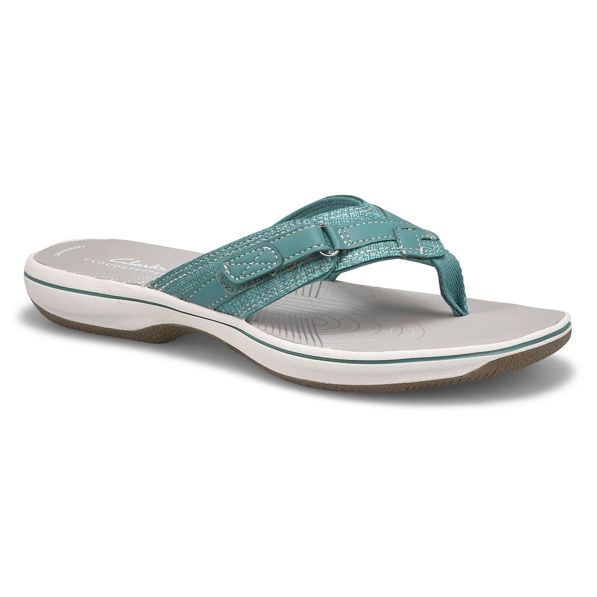 Clarks Women's Breeze Sea Thong Sandal - Lave | SoftMoc.com