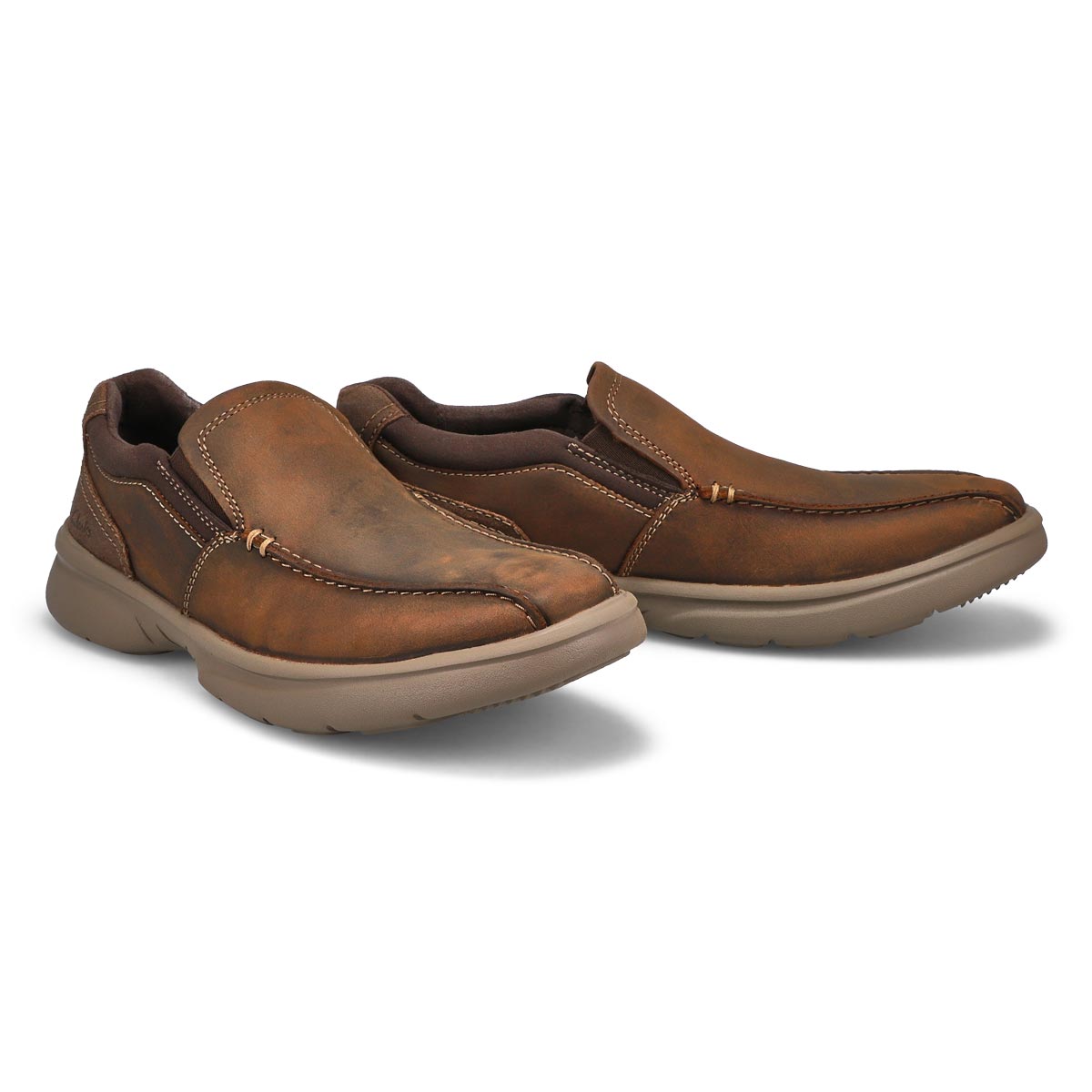 Mens Bradley Step Casual Slip On Loafer - Beeswax