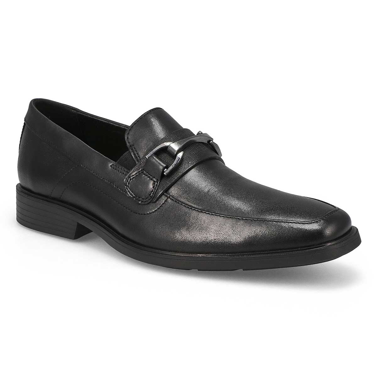 Mens ClarksLite Bit Dress Slip On Wide - Back