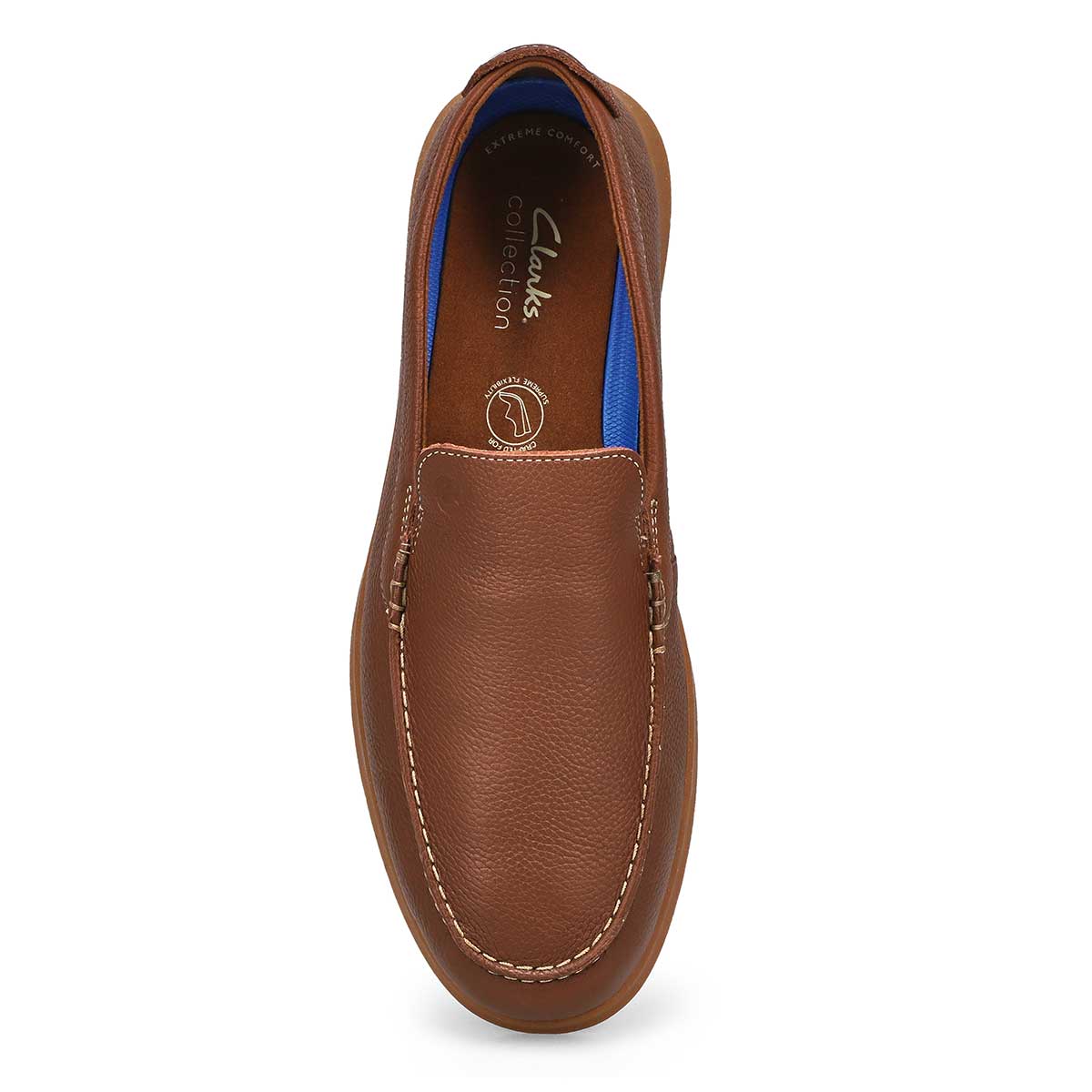 Mens  Flexaway Step Casual Shoe Wide - Light Brown
