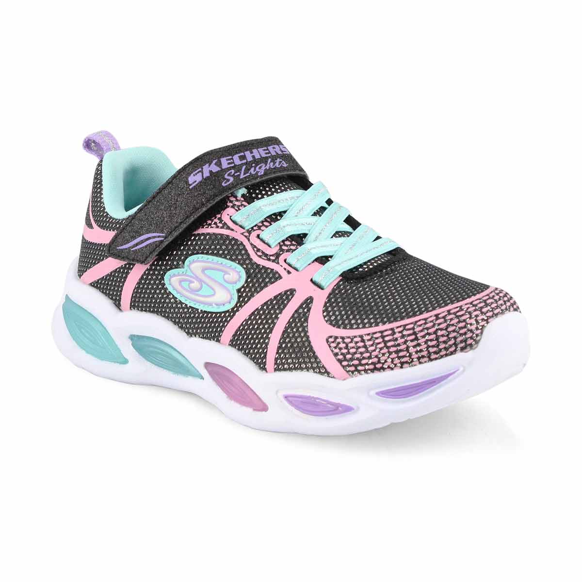 Grls Shimmer Beams blk/mlti sneaker