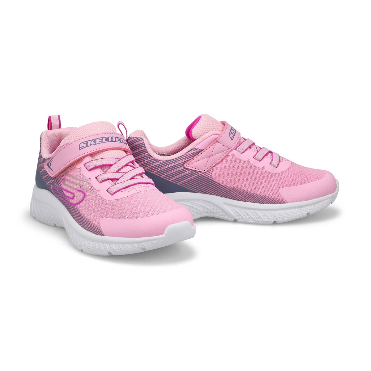 Girls  Microspec Plus Sneaker - Pink/Grey