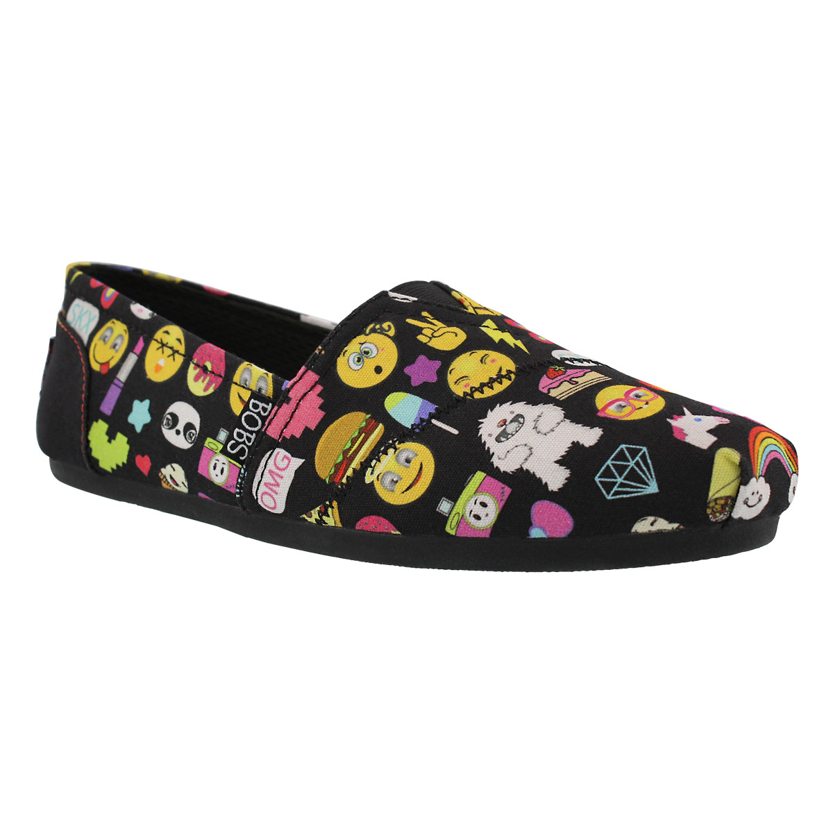 Women's BOBS PLUSH SHORTHAND emoji slip ons