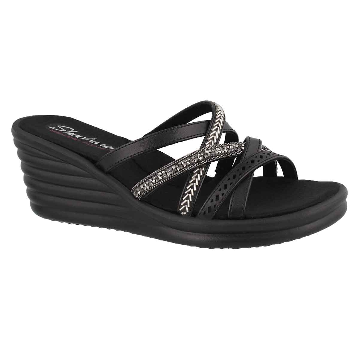 women's skechers wedge flip flops