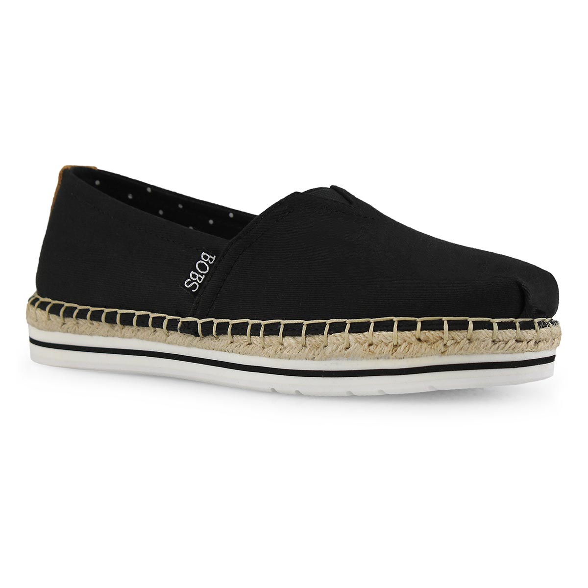 Lds Bobs Breeze black slip on shoe