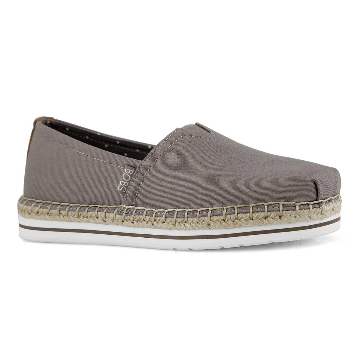 Lds Bobs Breeze taupe slip on shoe