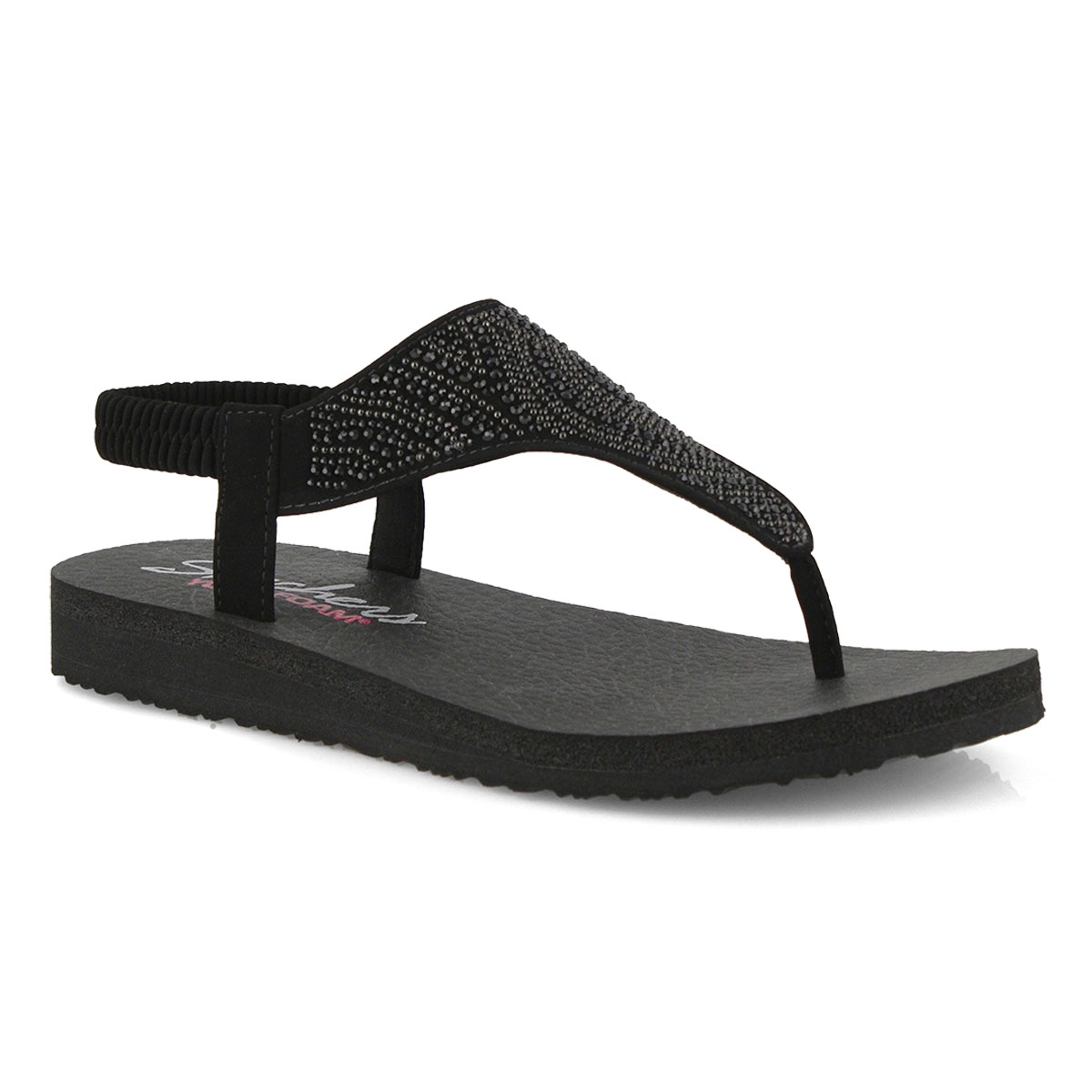 Lds Meditation black thong sandal