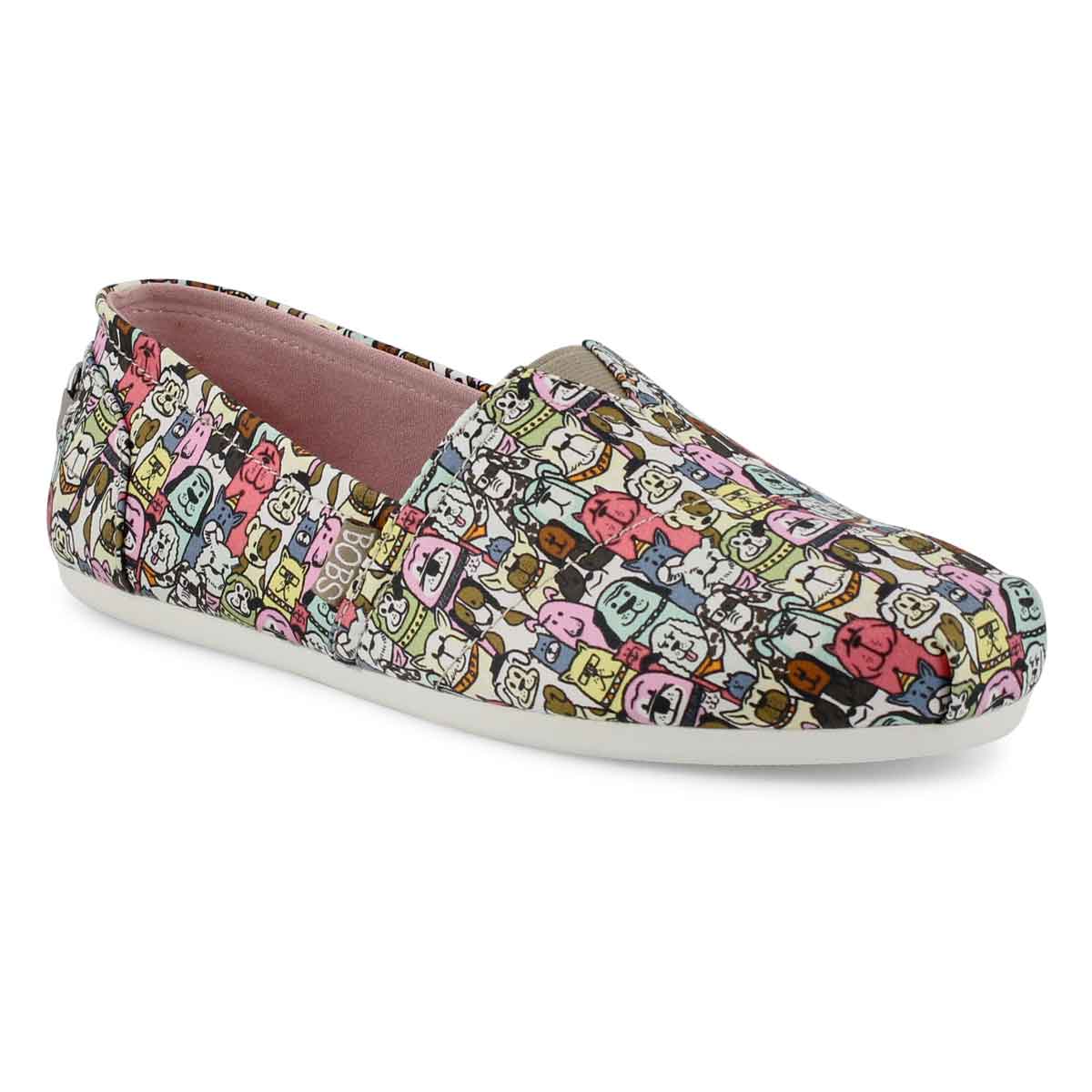 Lds Bobs Plush Rove Rover mlti slip on