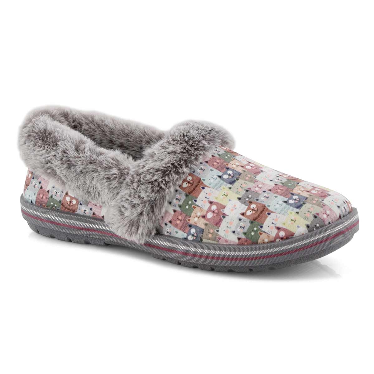 Lds Bobs Too Cozy pnk/multi slipper