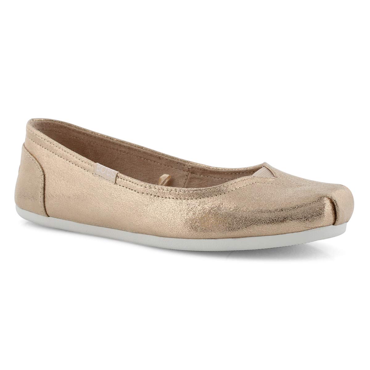 Lds Bobs Plush champagne slip on shoe