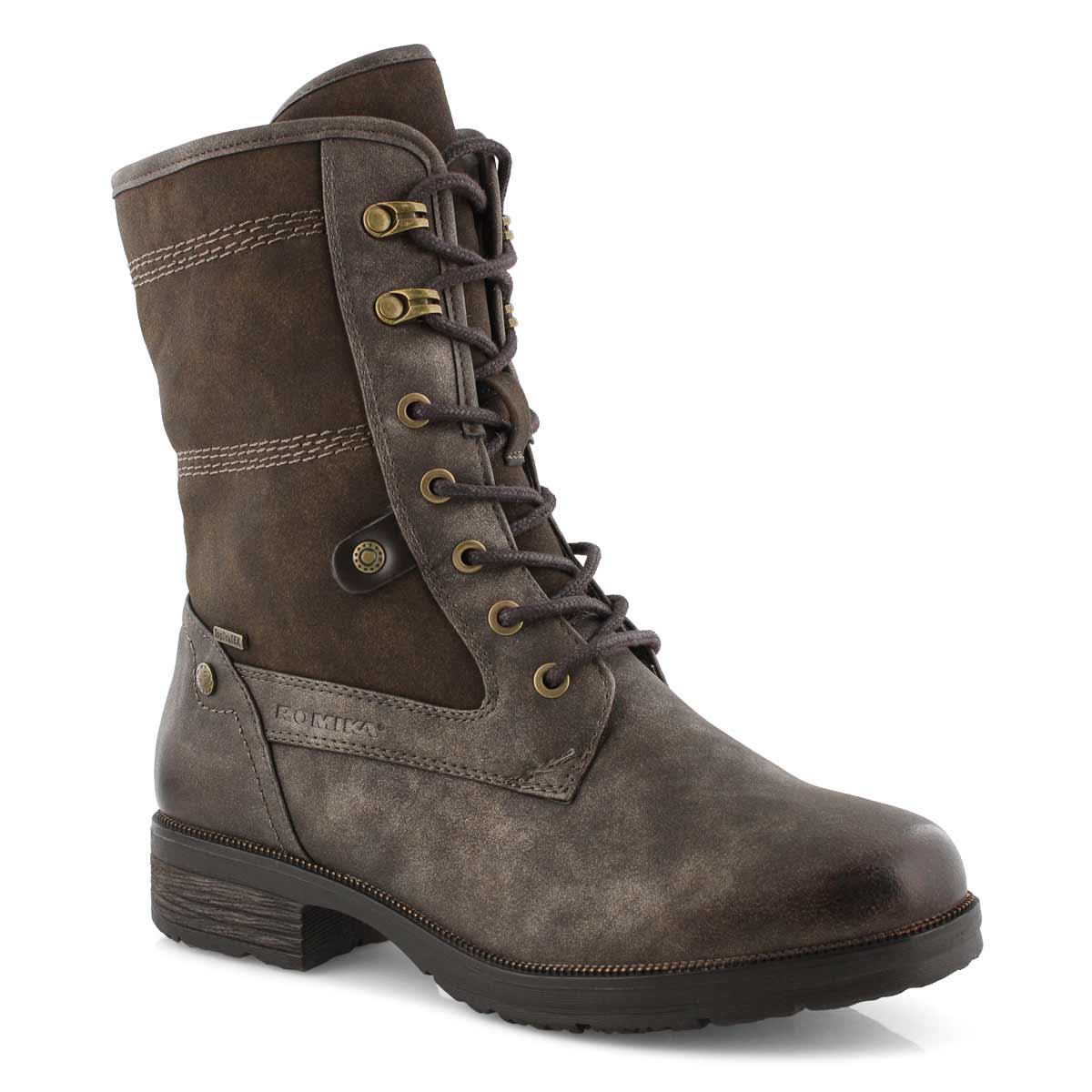Lds Tanya 06 brown wtpf combat boot