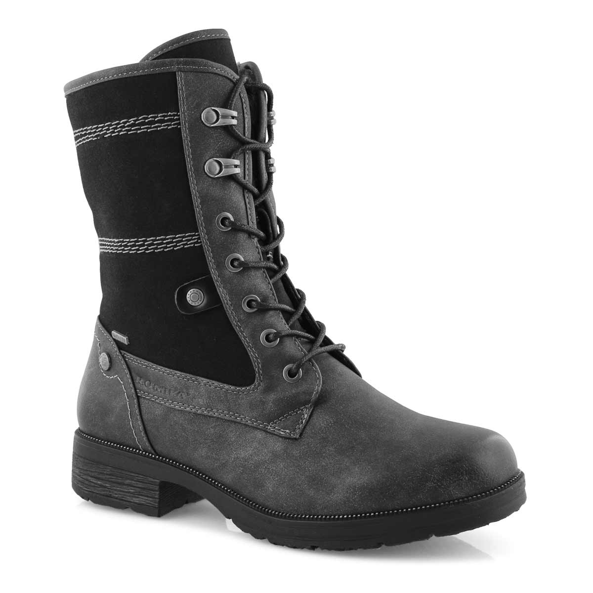 Lds Tanya 06 anthracite wtpf combat boot