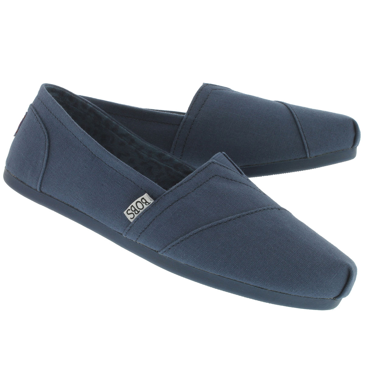 Lds Bobs Plush Peace & Love nvy canvas