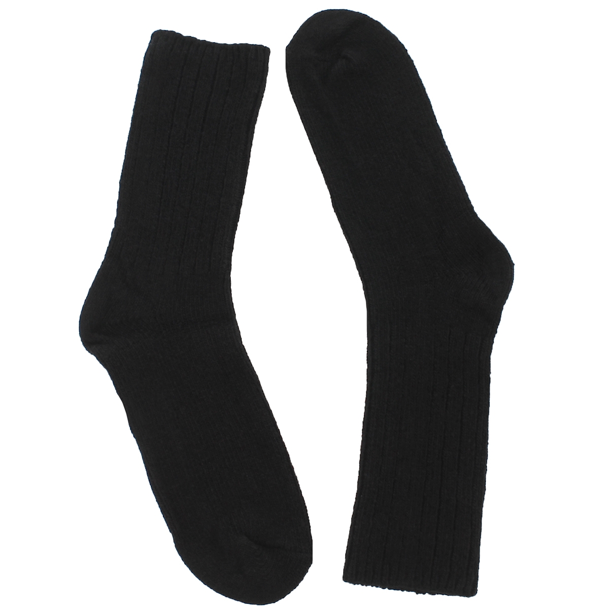 Lds Duray black 3/4 crew sock