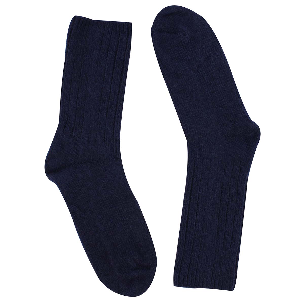 Lds Duray navy 3/4 crew sock