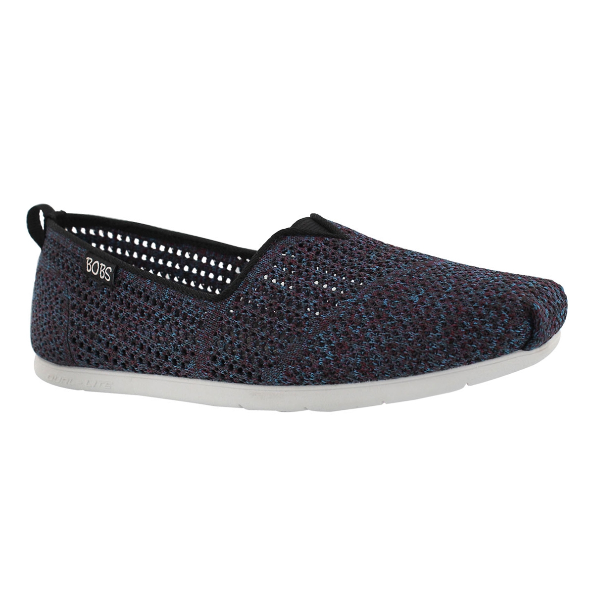Women's BOBS PLUSH LITE BE COOL black slip ons