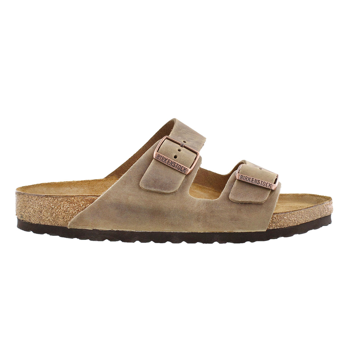 Birkenstock Men's Arizona SF 2-Strap Soft Cork Footbed Sandal