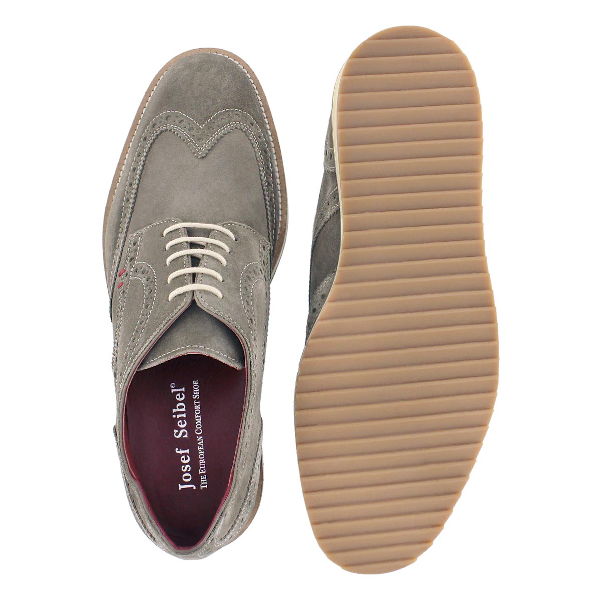 Mns Sven 01 taupe casual oxford